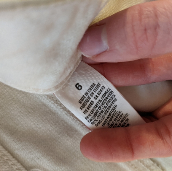 American Eagle white denim shorts - Picture 4 of 5